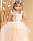 sepia yellow Princess Ball Gown Dress