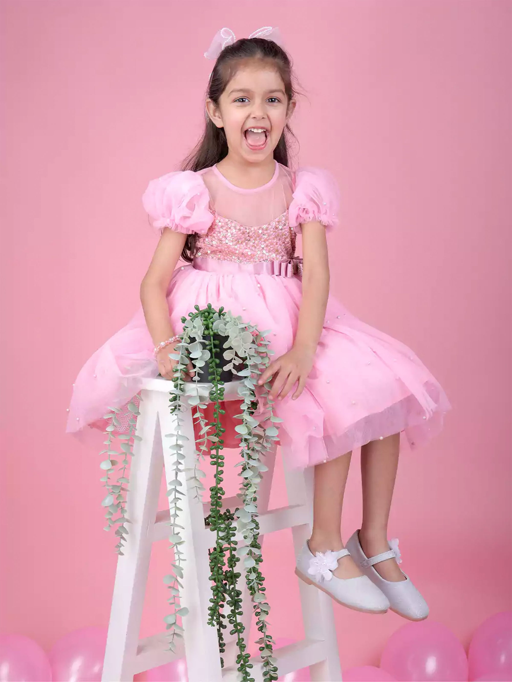 Pink Fairy Tale Short Frock Dress