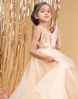 sepia yellow Princess Ball Gown Dress