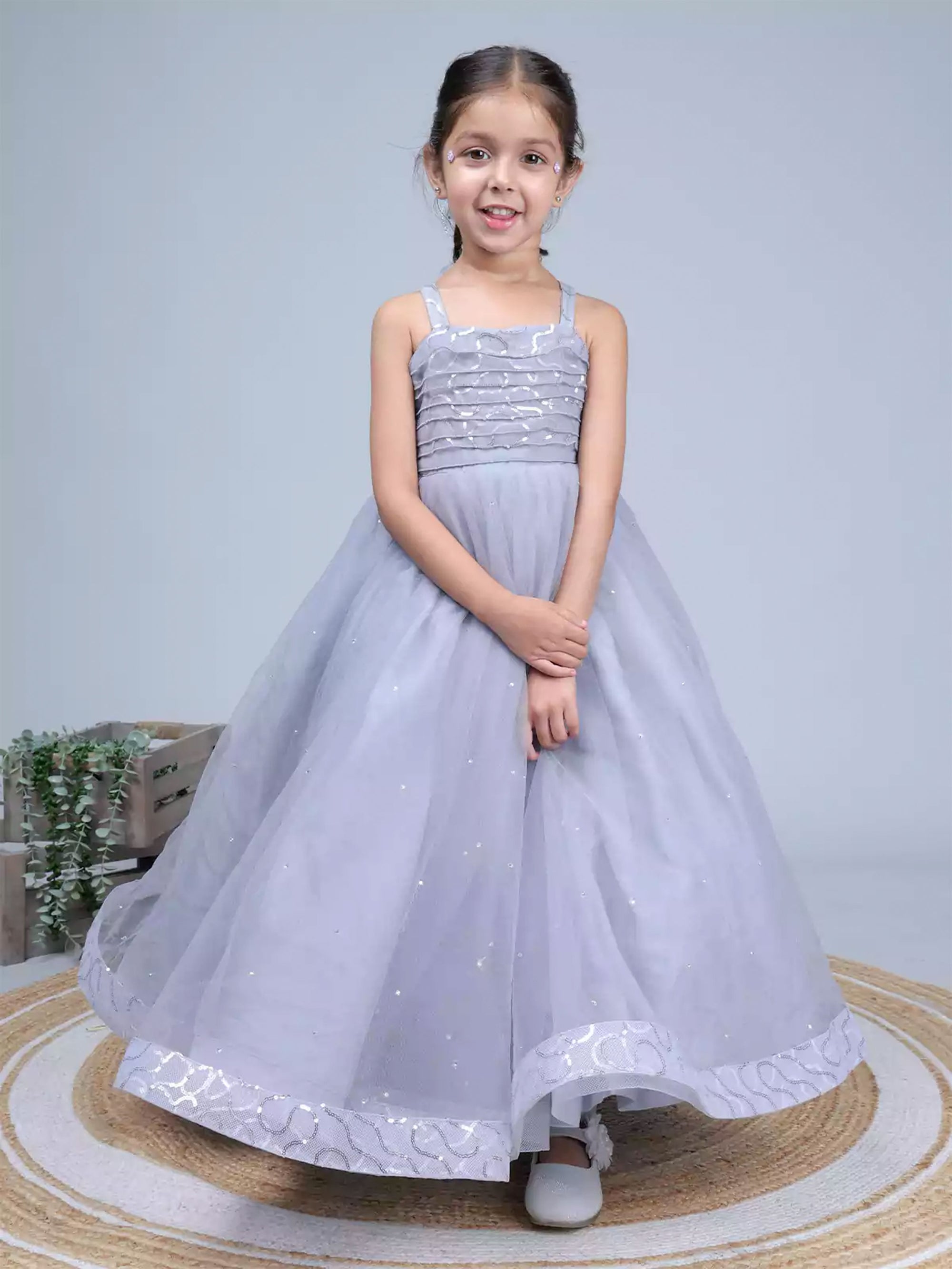 Light Grey Ball Gown dress