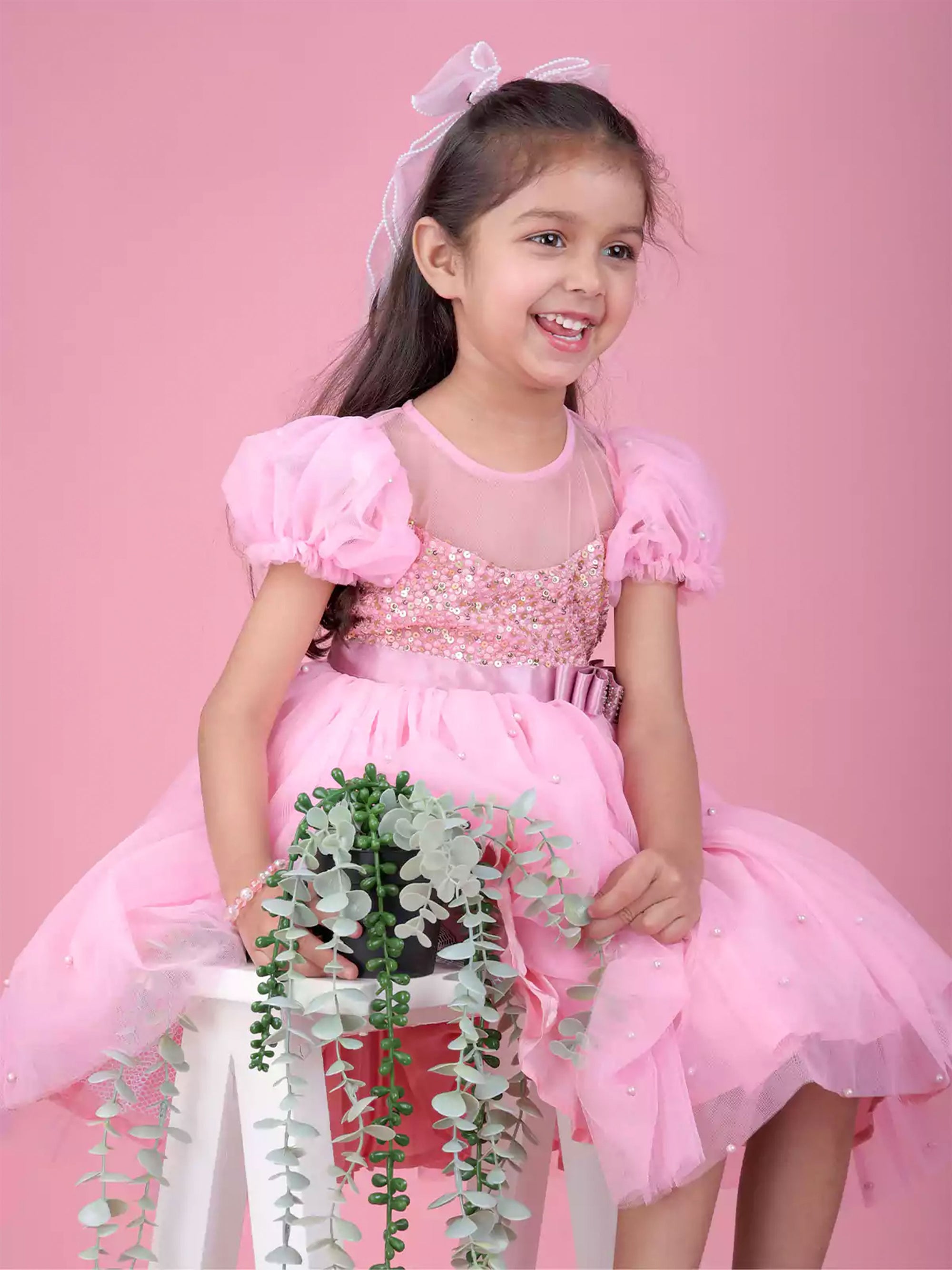 Pink Fairy Tale Short Frock Dress