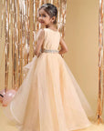 sepia yellow Princess Ball Gown Dress