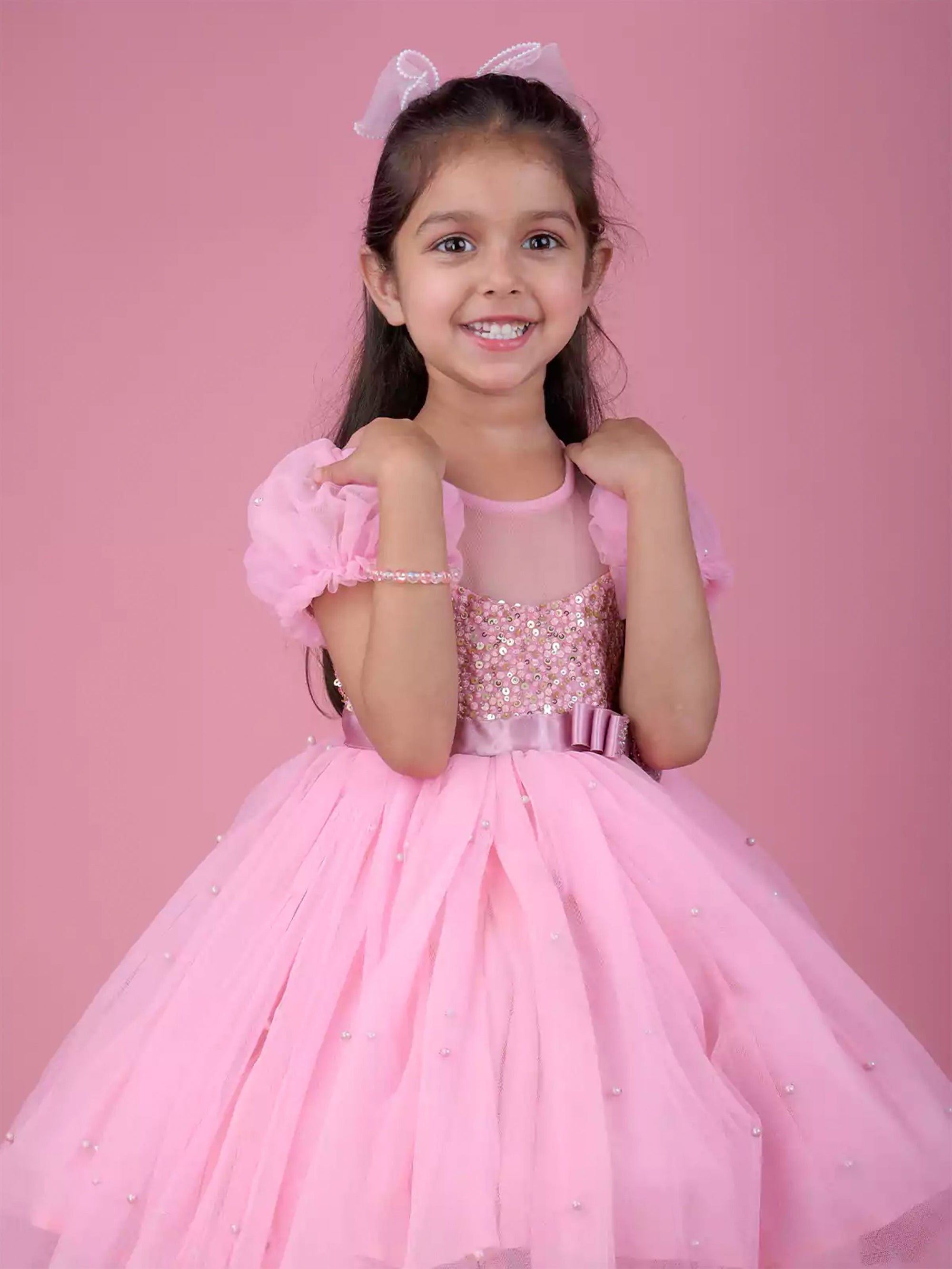 Pink Fairy Tale Short Frock Dress