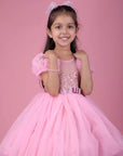 Pink Fairy Tale Short Frock Dress