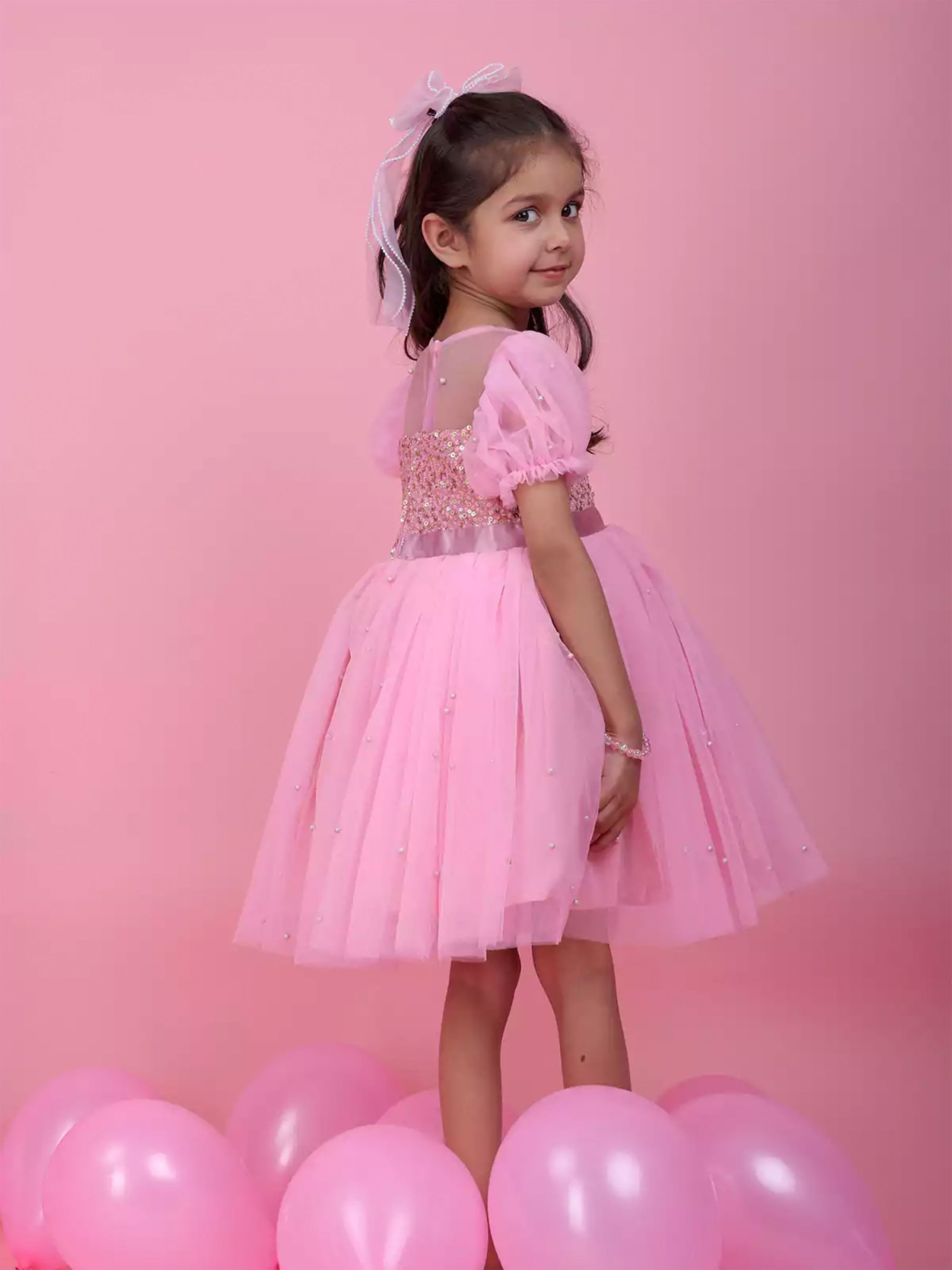 Pink Fairy Tale Short Frock Dress