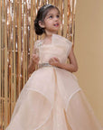 sepia yellow Princess Ball Gown Dress