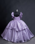 Lavender Frilled Layered Frock