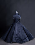 Black Off-shoulder Ball Gown Dress