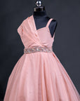 Rose Pink Pleated Gown